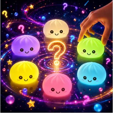 2027 New Dumpling Night Lights Glowing Dumplings Desktop Ornament Cute Glowing Dumpling Steamer Box Kawaii Dumpling Lights Gifts