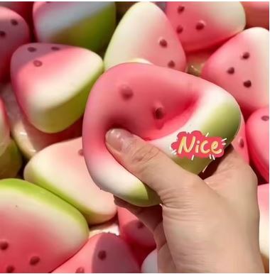 1/2/3/5PCS Ice Skin Watermelon Soft Candy Slowly Rising Rebound Squeeze Crystal Mud Toy Relieves Anxiety Sensory Toy Adult Gift